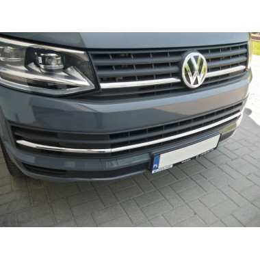 Накладки на решетку бампера (Omsaline, 7550083-2) Volkswagen T6 (2015-) бренд – Omtec (Omsaline) главное фото